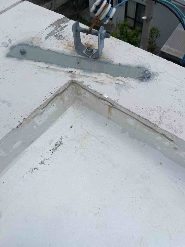 塗装前のクラック補修　ホカマペイント