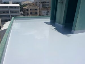 【屋上防水塗装工事】沖縄県糸満市　集合住宅
