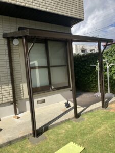 【物干し屋根製作工事】沖縄県浦添市　Y様邸