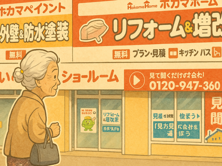 ショールームに行く　ホカマペイント