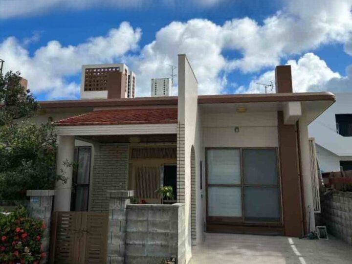 【外壁防水塗装工事】沖縄県北谷町　S様邸