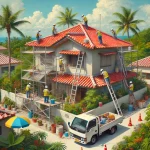 足場設置　ホカマペイント