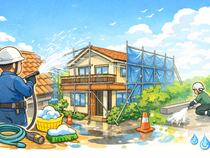 高圧洗浄作業はホカマペイント