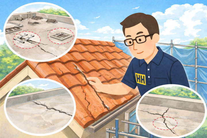 クラック補修　ホカマペイント